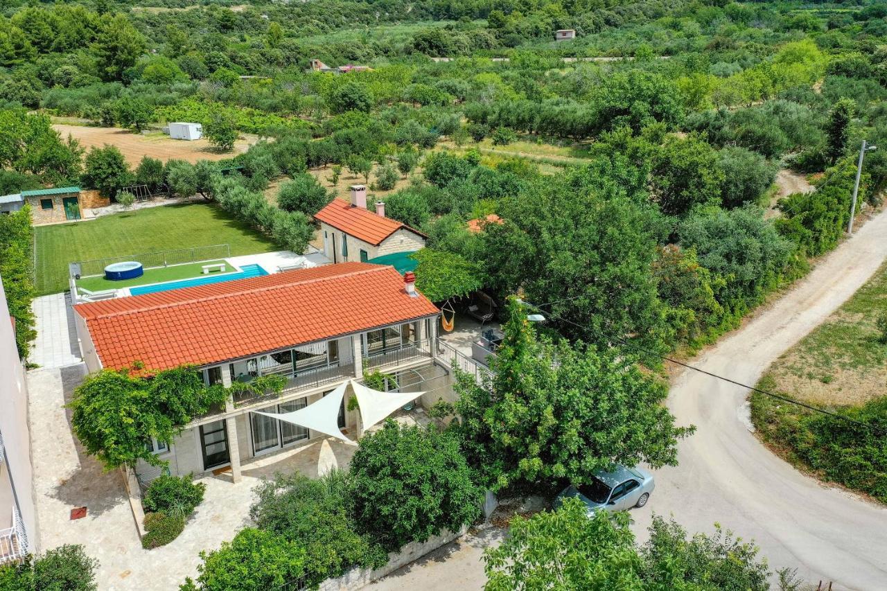 Home Away From Home With Outdoor Pool, Botanical Garden And A Beautiful Sea View Kaštela 외부 사진